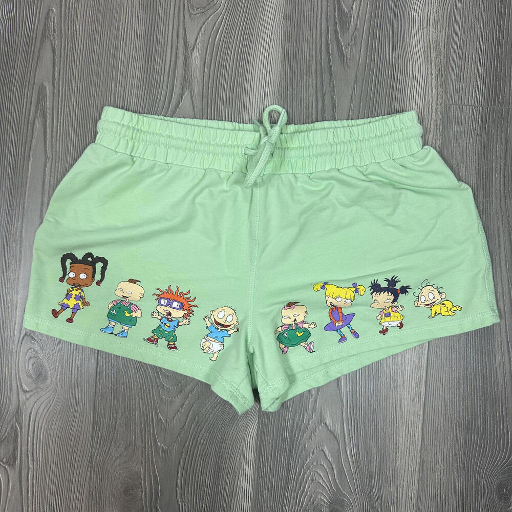 Nickelodeon Rugrats Mint Casual Shorts with Rugrats Characters